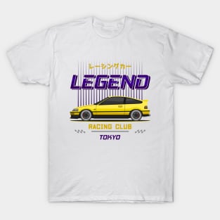 Midnight Racer Yellow CRX JDM T-Shirt